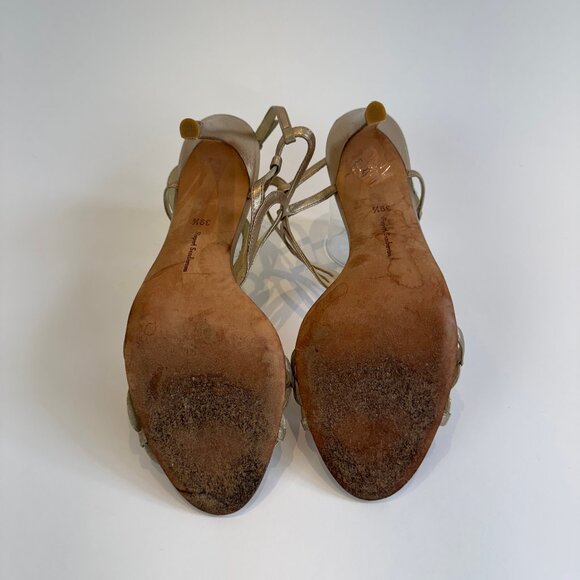 Rupert Sanderson Bronzey-Gold 'Figaro' Sandals, EU 39.5 - Picture 8 of 16